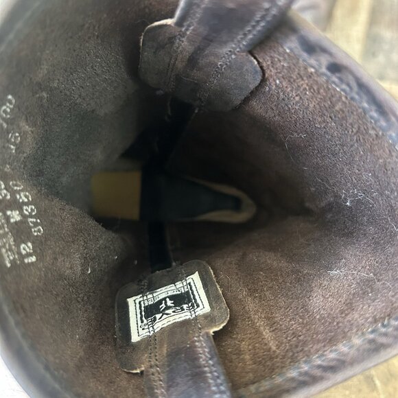 Frye 700 Square Toe Wide Boots Mens 12 W - Picture 6 of 12